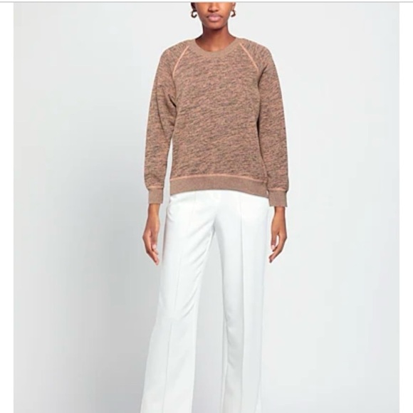 John Elliott Women's Light Brown Crew Neck Sweatshirt NWOT Sz-0 - Picture 1 of 7